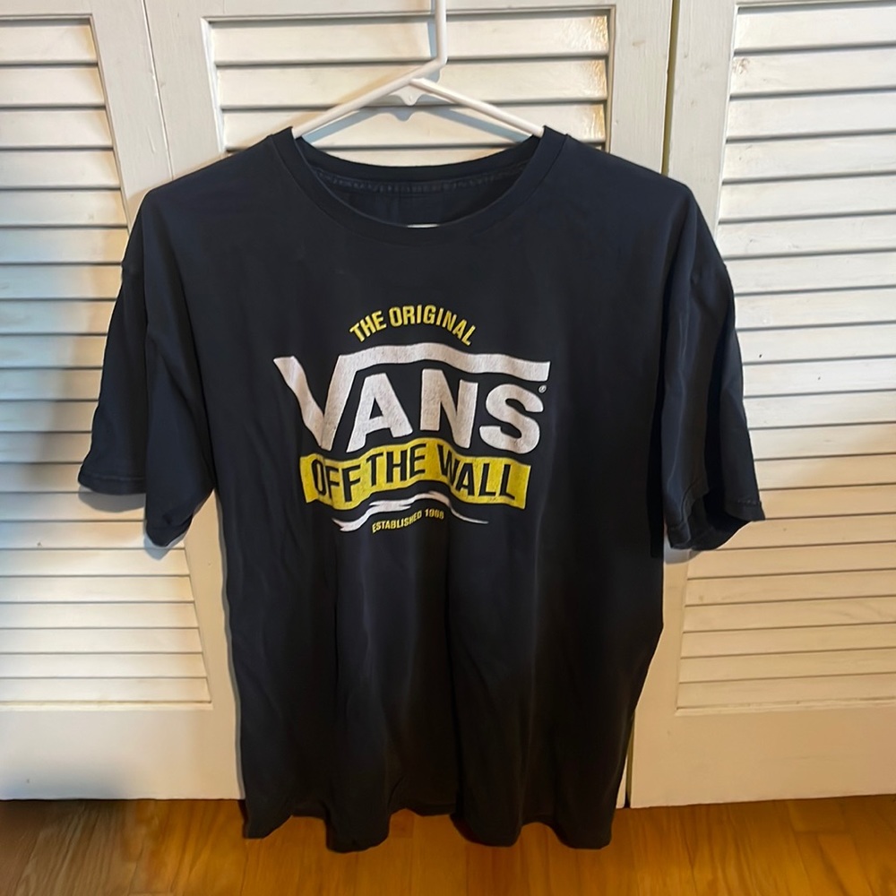Vans Off The Wall T-Shirt, Black, Men’s, Extra Large, Black